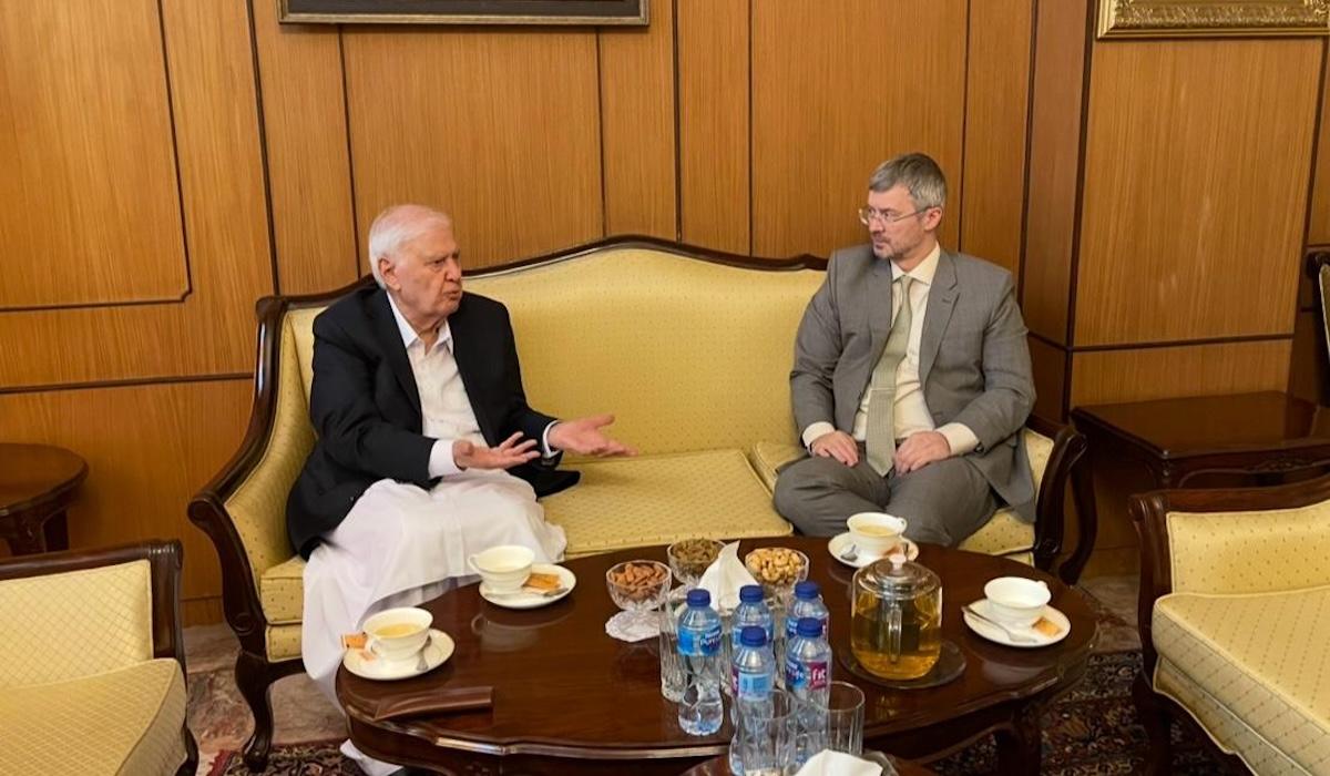 روسی سفیر کی قومی وطن پارٹی کے سربراہ آفتاب شیرپاؤ سے ملاقات