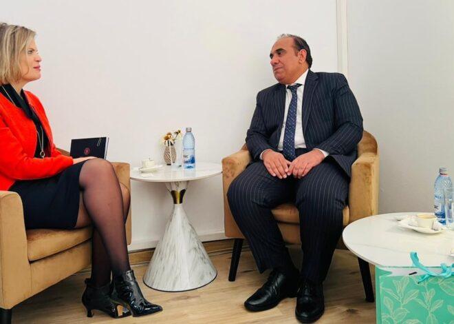 پاکستانی سفیر کی رومانیہ کی وزارتِ خارجہ کی ڈائریکٹر پروٹوکول سے ملاقات